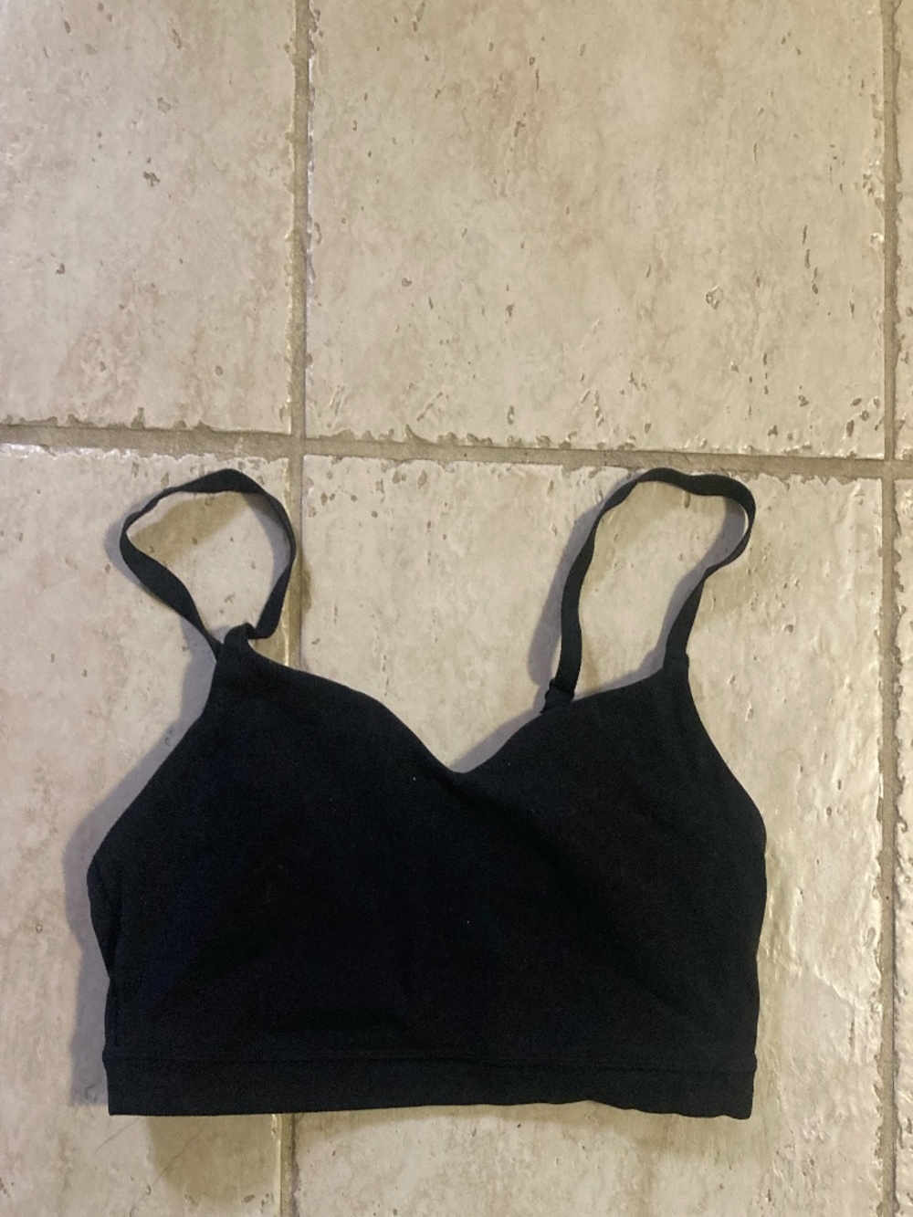 Black Athleta Bra Size Medium Strap Detail on Back